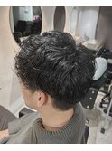 マッシュ×パーマ