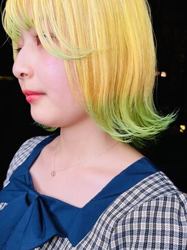 アリートウキョウ(ALLY TOKYO) 外ハネウルフカット裾カラーネオウルフショートウルフ姫カット