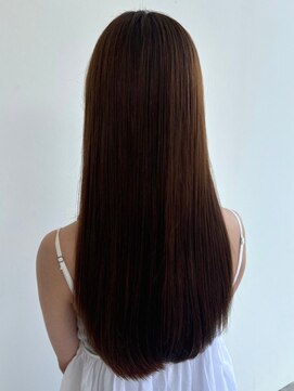 キャパサウス 春日 大野城店(CAPA south) 髪質改善ストレート サラサラロングヘア 艶髪 ブラウン