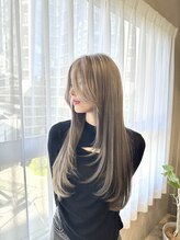 ラボアン 梅田店(lab.em.) ロングフェイスレイヤー 梅田/髪質改善/縮毛矯正/レイヤーカット