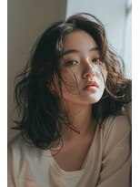 ラナ 新宿(lana)&nbsp;くびれミディアム/韓国ヘア/シースルーバング【lana hair 新宿】