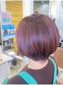 ふんわり丸みのあるショートボブ