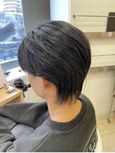 エムスリーヘアー イオンマリンピア店(MIII HAIR) センターパートウルフ　ツーブロウルフ　リバースウルフ