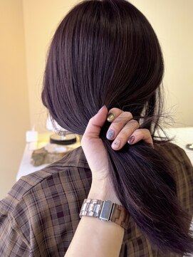 ツキヘア(TUKI hair) カシスブラウン/高松/透明感カラー