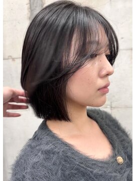 サイン 渋谷(SIGN) 20代/タッセルボブ/レイヤーボブ/透明感カラー