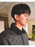 ナチュラルショート×ニュアンスパーマ