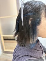 シュガー バイ エクラート 立川南口店(SUGAR by ECLART)&nbsp;【イヤリングカラーブルー】#髪質改善#立川