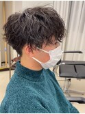 刈り上げ/マッシュ/スパイラルパーマ/池袋メンズカット