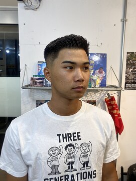 グッドプレイスアンドシング(Good Place&thing) メンズカットフェードスキンフェードクルーカットバーバー短髪