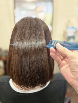 タイガ 上野御徒町(TAIGA) 前下がりボブXTOKIOHYPERトリートメント【髪質改善/TOKIO/凛】