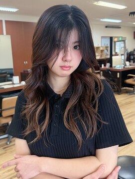 デビュー ヘアーメイク 黒髪カタログ/クラゲヘアー/オリーブグレー/宜野湾