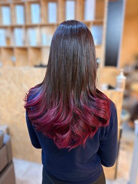 カナロア(Kanaloa) ブラウン×ワインレッドグラデーション