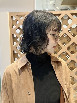 スー(suu) ボブパーマレイヤーパーマウルフパーマ前髪あり