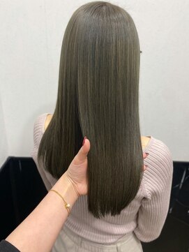 ラグナ(LAGUNA) 【オリーブベージュ/ブリーチなしダブルカラー/透明感カラー】