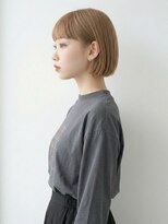 キビト(kibito) ミニボブミルクティーベージュショートボブシティガール20代30代