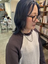 バローチェ 大阪 堀江(Barouche) 【Barouche/中島綾子】 ブルーカラー ウルフヘア 堀江