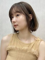 ガーデントウキョウ(GARDEN Tokyo)&nbsp;ふんわりワンカールボブ/ミディアム/ワンカールパーマ/オリーブ