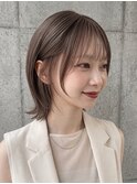 大人ショート　白髪ぼかし　 白髪染め　ハイライト30代40 代