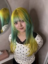 リンダ(Linda)&nbsp;ミントグリーン×イエローのデザインカラー