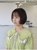 ミニボブ/フェイスレイヤー/ショートボブ/ナチュラルベージュ