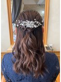 パーティー/お呼ばれ/結婚式/ハーフアップ/ねじりアレンジ/新宿