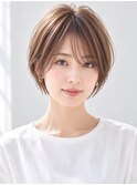 20代30代40代50代ナチュラル大人可愛いレイヤーショートボブ