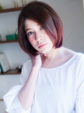 マンス ルージュ 博多マルイ店 ♪チェリーレッドが大人可愛いショートボブ♪【博多駅】