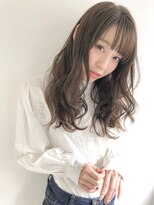 エミュスト(Emuest) 【Emuest心斎橋】暗髪ベージュ×愛されバング×クラシカルロング