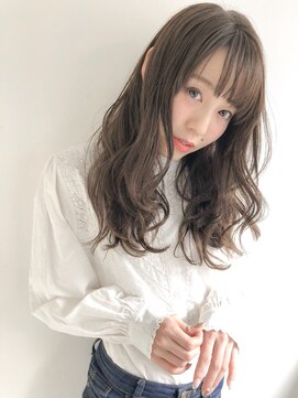 エミュスト(Emuest) 【Emuest心斎橋】暗髪ベージュ×愛されバング×クラシカルロング