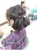 結婚式ヘアセット　ショート　ヘアアレンジ　卒業式