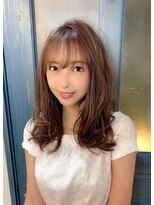 マリアバイアフロート(Maria by AFLOAT)&nbsp;【重山】耳掛けウエーブパーマフォギーベージュスリークボブ