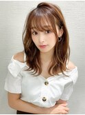 LallYou 錦糸町 韓国レイヤーカットミルクティーブラウン