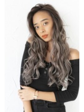 アジールヘア 北千住駅西口店(agir hair) エクステ＆スモーキーグレージュかきあげ【北千住】