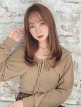 アグ ヘアー ゼッカ 大野城店(Agu hair zekka) 《Agu hair》シースルーバング×女っぽレイヤー