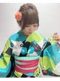 夏♪花火やお祭りに♪浴衣ヘアセット(^^)《20代》