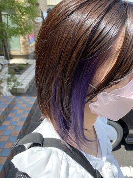 コミュニヘア(communi Hair) インナーカラーモーヴバイオレット