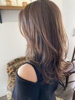 ココロヘアー ウィル 半田山店(Cocolo hair Will) ロングレイヤー×ミントベージュ/20代/30代/40代