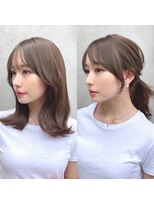 ミラリー トウキョウ(Mirareee Tokyo)&nbsp;20代30代40代◎韓国ヘアー顔周りレイヤー青髪似合わせカットロブ