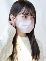 【白川】20代30代40代ぱっつん前髪寒色系カラー23.2.16