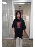 ミディアムヘアと縮毛矯正
