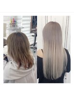 クラン ヘアーアンドスタジオ(CLAN hair & studio)&nbsp;ハイトーンエクステブリーチインナーミルクティーベージュ
