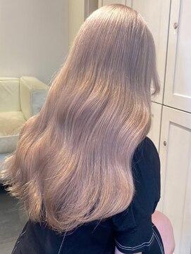 ベレーザ 渋谷(BELEZA) 4612グレーベージュシルキーベージュ艶髪韓国ヘアレイヤーロング