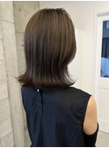 透明感グレージュ