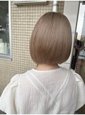 ボブカット×ベージュカラー[成田駅]