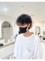 ヨーロ(yolo)&nbsp;デザインカラー×波巻きパーマ