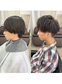 頭髪検査前にカット