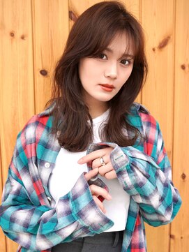 ブゾン(buZon) 【buZon ブゾン】くびれセミディゆるふわカールオリーブベージュ