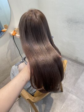 ロカ(roka) 髪質改善トリートメント/ケアブリーチ/ミルクティーベージュ