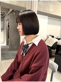 ミニボブ/ケアストレート/ケラチントリートメント［南青山］
