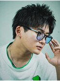 ベリショスパイキーショートべリーショートアップバングメンズ